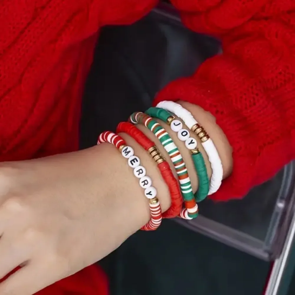 👋  5 piece Christmas stacking bracelet set | Mix And Match 3/$20